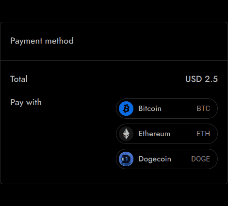 Crypto payment platform